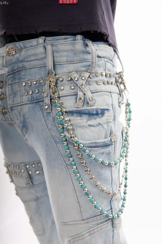 Gunzinii Double Chain from On Time Fashions – Jean Chain by Gunzinii, Birmingham AL’s 1 fashion store and premier destination for streetwear, suits, kids fashion, and big & tall