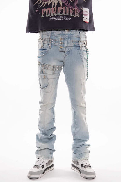 Gunzinii Double Waisted Denim from On Time Fashions – Jeans by Gunzinii, Birmingham AL’s 1 fashion store and premier destination for streetwear, suits, kids fashion, and big & tall