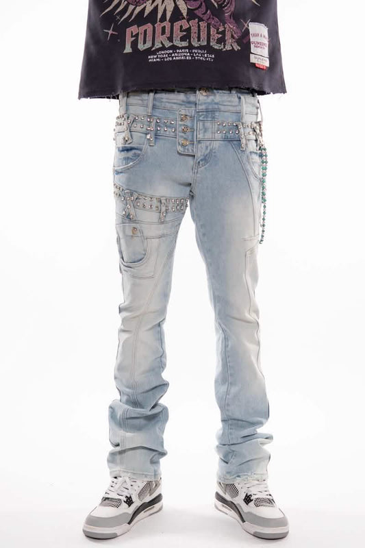 Gunzinii Double Waisted Denim from On Time Fashions – Jeans by Gunzinii, Birmingham AL’s 1 fashion store and premier destination for streetwear, suits, kids fashion, and big & tall