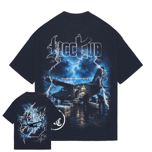 HCC Never Stops Graphic Tee from On Time Fashions – Graphic Tee by HCC, Birmingham AL’s 1 fashion store and premier destination for streetwear, suits, kids fashion, and big & tall