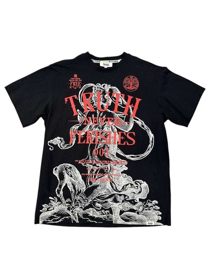 Highly Undrtd Kids Truth NVR Perishes Tee from On Time Fashions – T-shirt by S & J Company, Inc., Birmingham AL’s 1 fashion store and premier destination for streetwear, suits, kids fashion, and big & tall