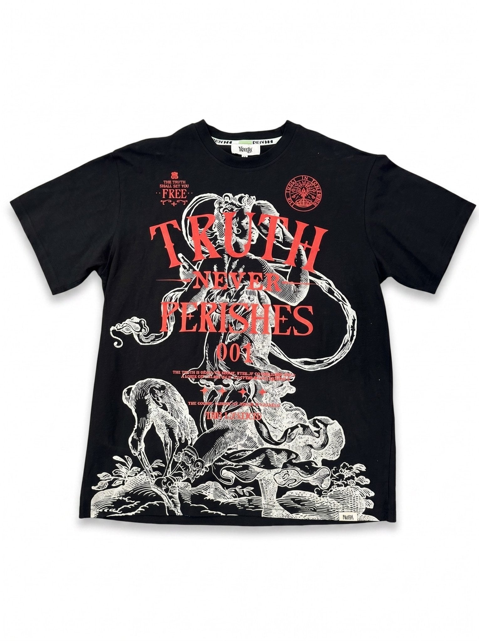 Highly Undrtd Kids Truth NVR Perishes Tee from On Time Fashions – T-shirt by S & J Company, Inc., Birmingham AL’s 1 fashion store and premier destination for streetwear, suits, kids fashion, and big & tall