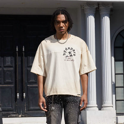 Hyde Park Aged Cotton (Double Yoke) Tee Crop