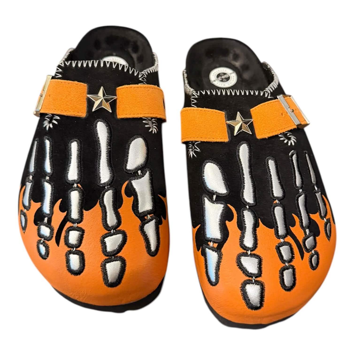 In The Field Skeleton Mules from On Time Fashions – streetwear shoes by LUXE, Birmingham AL’s 1 fashion store and premier destination for streetwear, suits, kids fashion, and big & tall