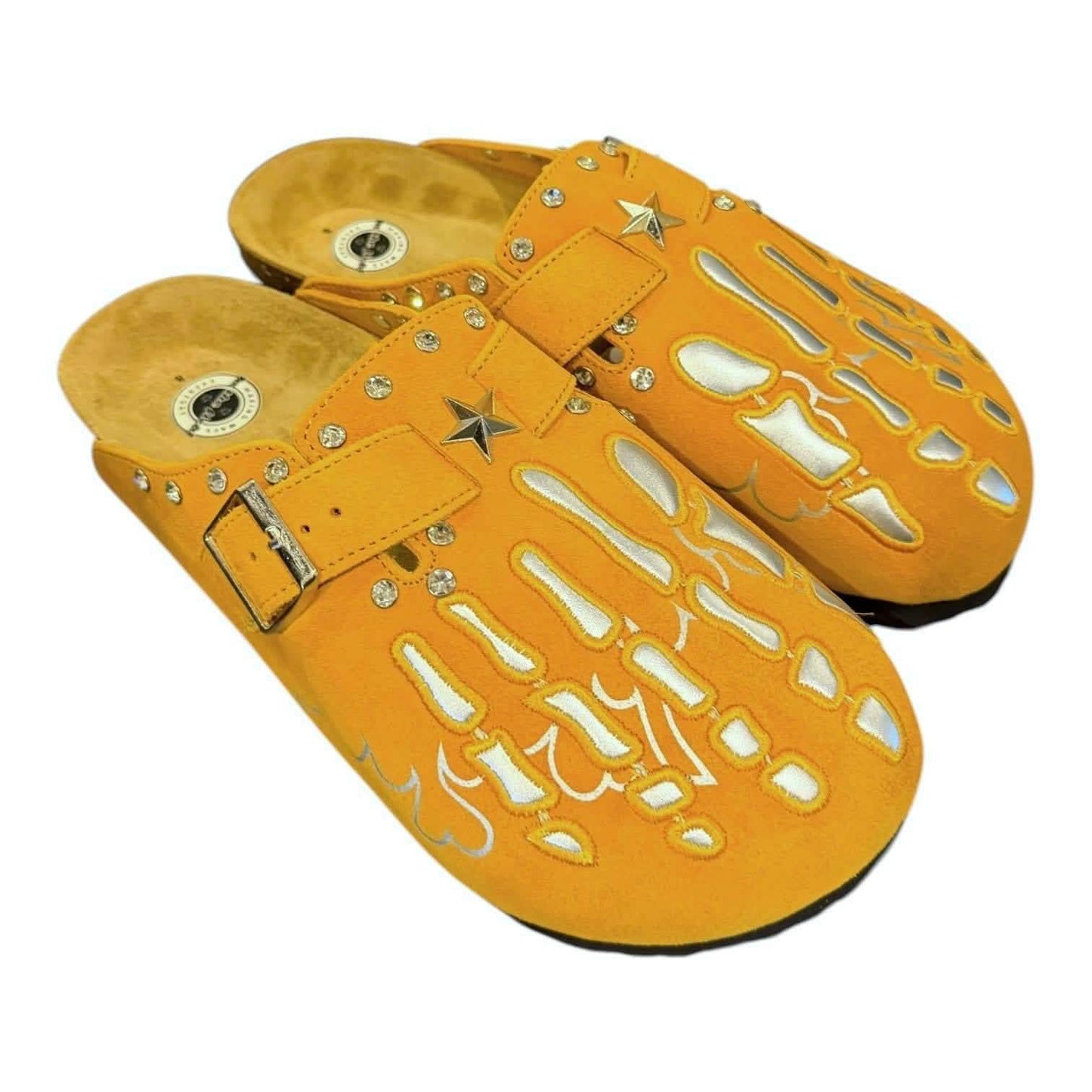 In The Field Skeleton Mules from On Time Fashions – streetwear shoes by LUXE, Birmingham AL’s 1 fashion store and premier destination for streetwear, suits, kids fashion, and big & tall
