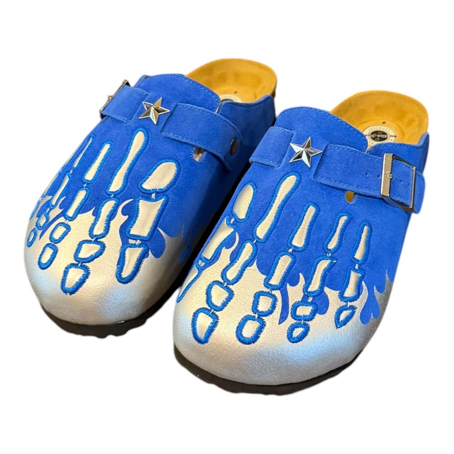 In The Field Skeleton Mules from On Time Fashions – streetwear shoes by LUXE, Birmingham AL’s 1 fashion store and premier destination for streetwear, suits, kids fashion, and big & tall