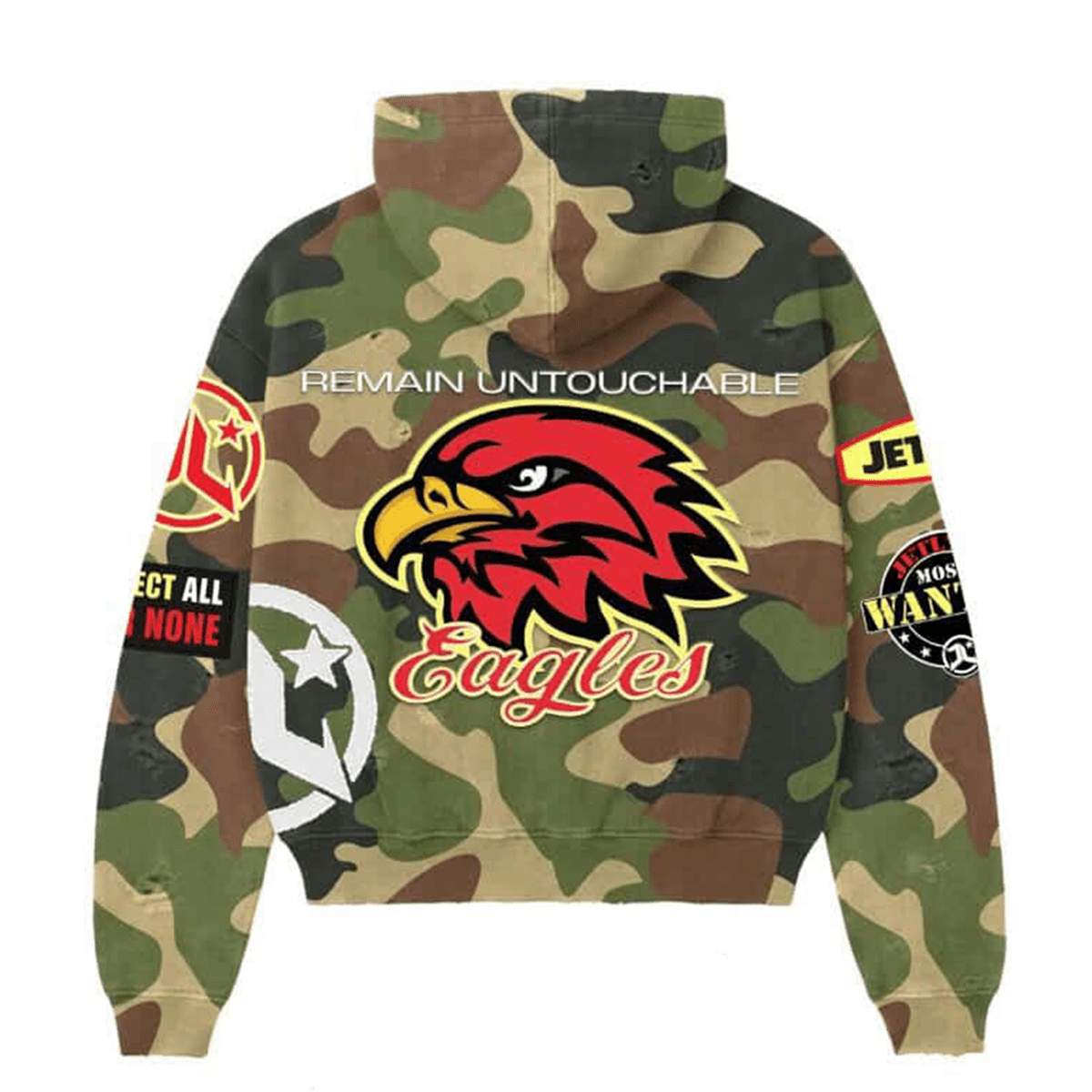 Jetlyfe Eagles Camo Hoodie – view 2