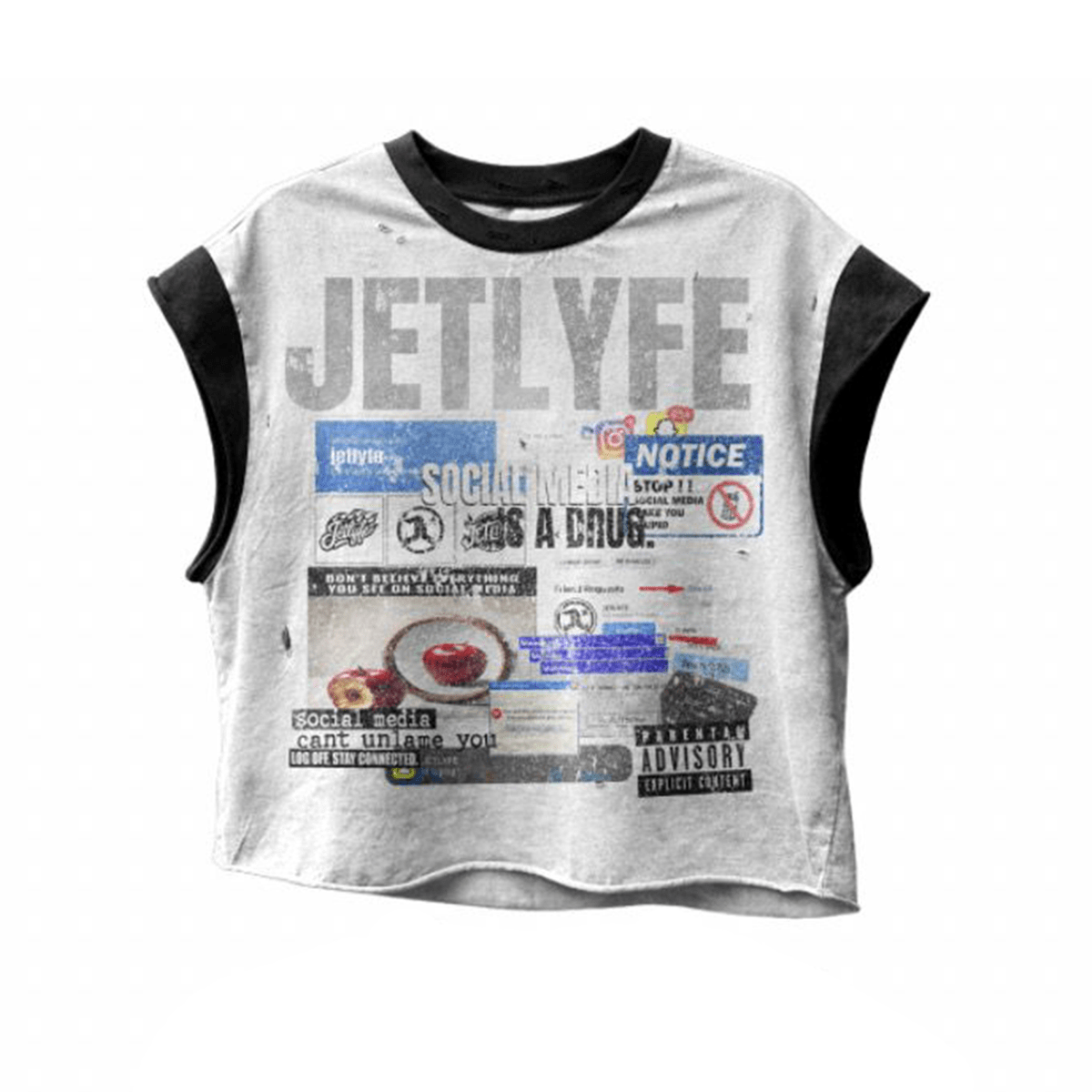 JETLYFE Social Media Sleeveless Tee