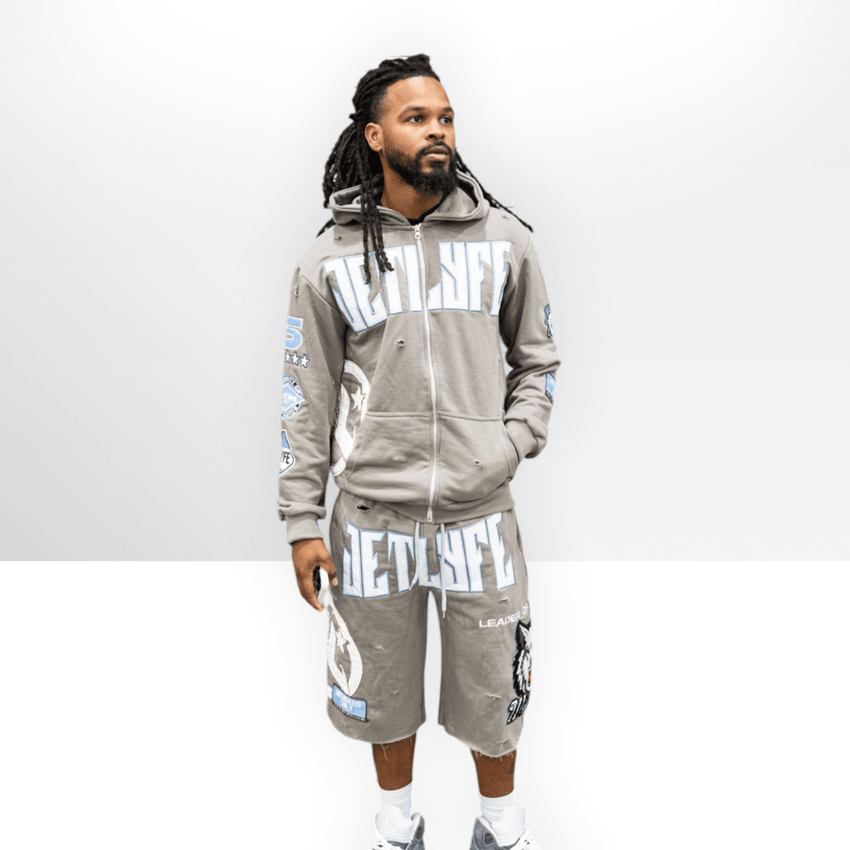 Jetlyfe Wolves Hoodie & Quarter Short Set