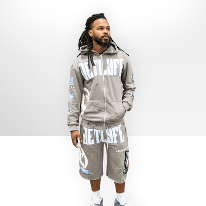 Jetlyfe Wolves Hoodie & Quarter Short Set