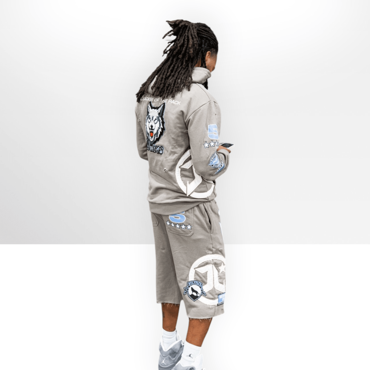 Jetlyfe Wolves Hoodie & Quarter Short Set
