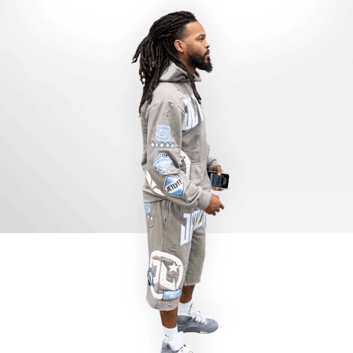 Jetlyfe Wolves Hoodie & Quarter Short Set