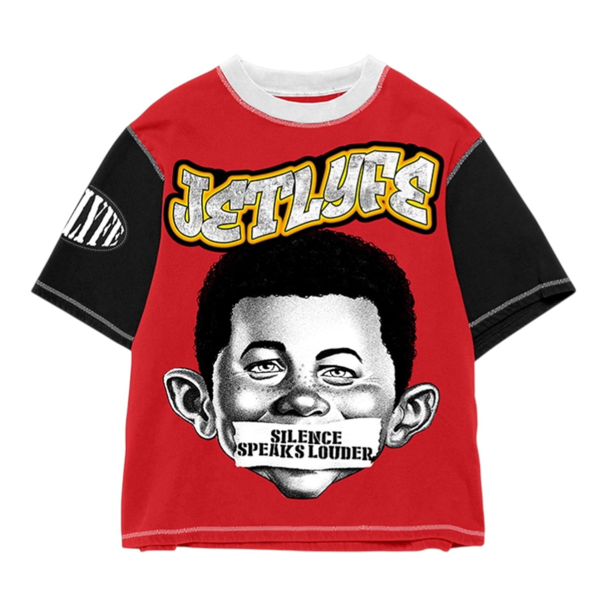 JET LYFE: Silence Speaks Louder SS Tee JL045 — red