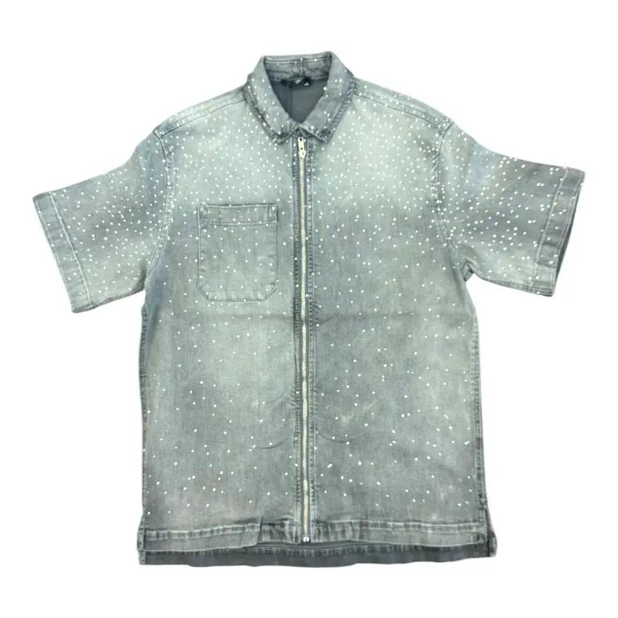 Jordan Craig Crystal Denim Shirt by Jordan Craig