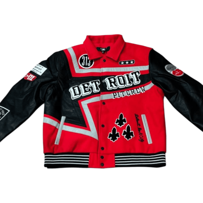Jordan Craig Detroit Varsity Jacket from On Time Fashions – Varsity Jacket by Jordan Craig, Birmingham AL’s 1 fashion store and premier destination for streetwear, suits, kids fashion, and big & tall