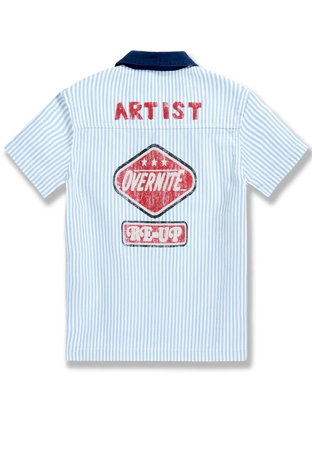 Jordan Craig Kids Local Art Dealer Camp Shirt from On Time Fashions – Kid's Polo by Jordan Craig, Birmingham AL’s 1 fashion store and premier destination for streetwear, suits, kids fashion, and big & tall