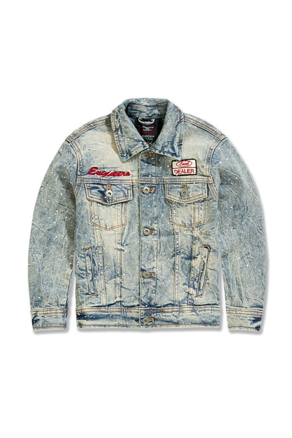 Jordan Craig Kids Local Dealer Trucker Jacket from On Time Fashions – Kid's Jacket by Jordan Craig, Birmingham AL’s 1 fashion store and premier destination for streetwear, suits, kids fashion, and big & tall