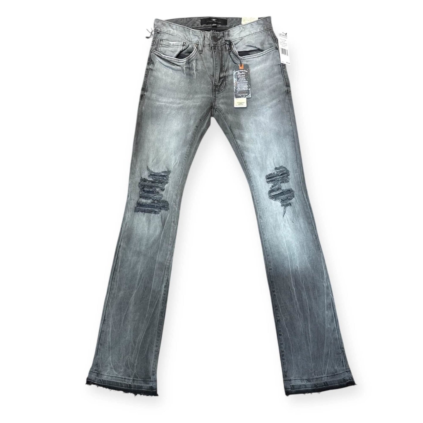 Jordan Craig Knee Shreds Stacked Jean from On Time Fashions – by On Time Fashions Birmingham, Birmingham AL’s 1 fashion store and premier destination for streetwear, suits, kids fashion, and big & tall