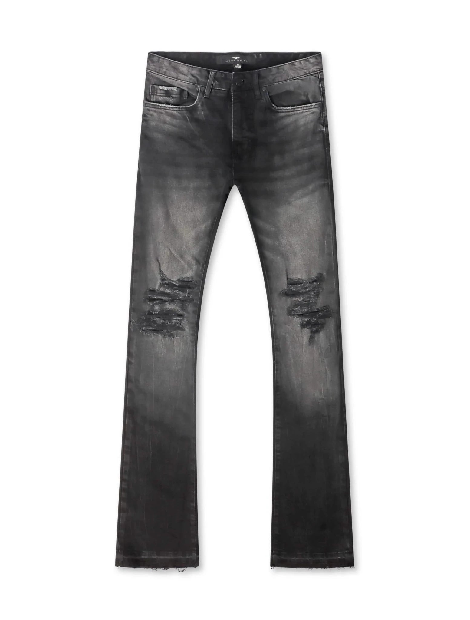 Jordan Craig Knee Shreds Stacked Jean from On Time Fashions – by On Time Fashions Birmingham, Birmingham AL’s 1 fashion store and premier destination for streetwear, suits, kids fashion, and big & tall