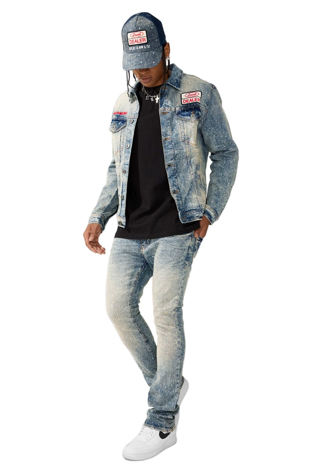 Jordan Craig Local Dealer Trucker Jacket from On Time Fashions – Denim Jackets by Jordan Craig, Birmingham AL’s 1 fashion store and premier destination for streetwear, suits, kids fashion, and big & tall