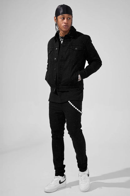 Jordan Craig Magic City Denim Trucker Jacket from On Time Fashions – Denim Jackets by Jordan Craig, Birmingham AL’s 1 fashion store and premier destination for streetwear, suits, kids fashion, and big & tall