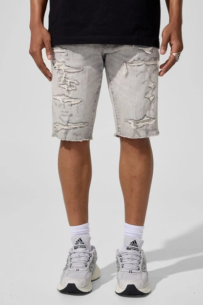 Jordan Craig Rip and Repair Denim Shorts