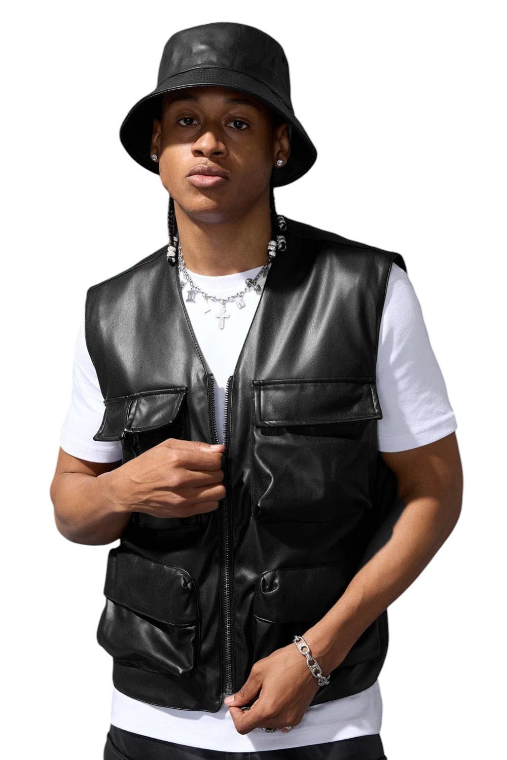 Jordan Thriller Cargo Vest from On Time Fashions – streetwear vest by Jordan Craig, Birmingham AL’s 1 fashion store and premier destination for streetwear, suits, kids fashion, and big & tall