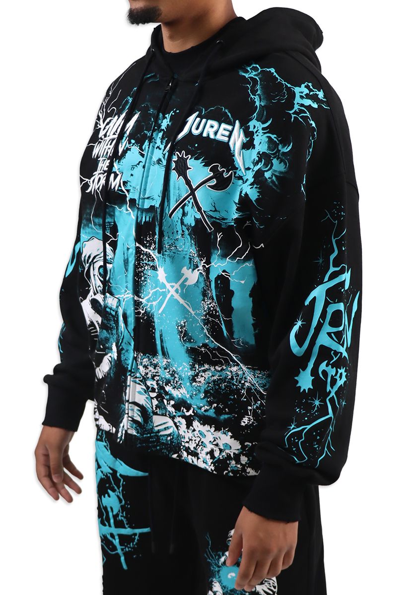 Juren Calm Within the Storm Hoodie from On Time Fashions – Hoodie by Blac Leaf, Birmingham AL’s 1 fashion store and premier destination for streetwear, suits, kids fashion, and big & tall