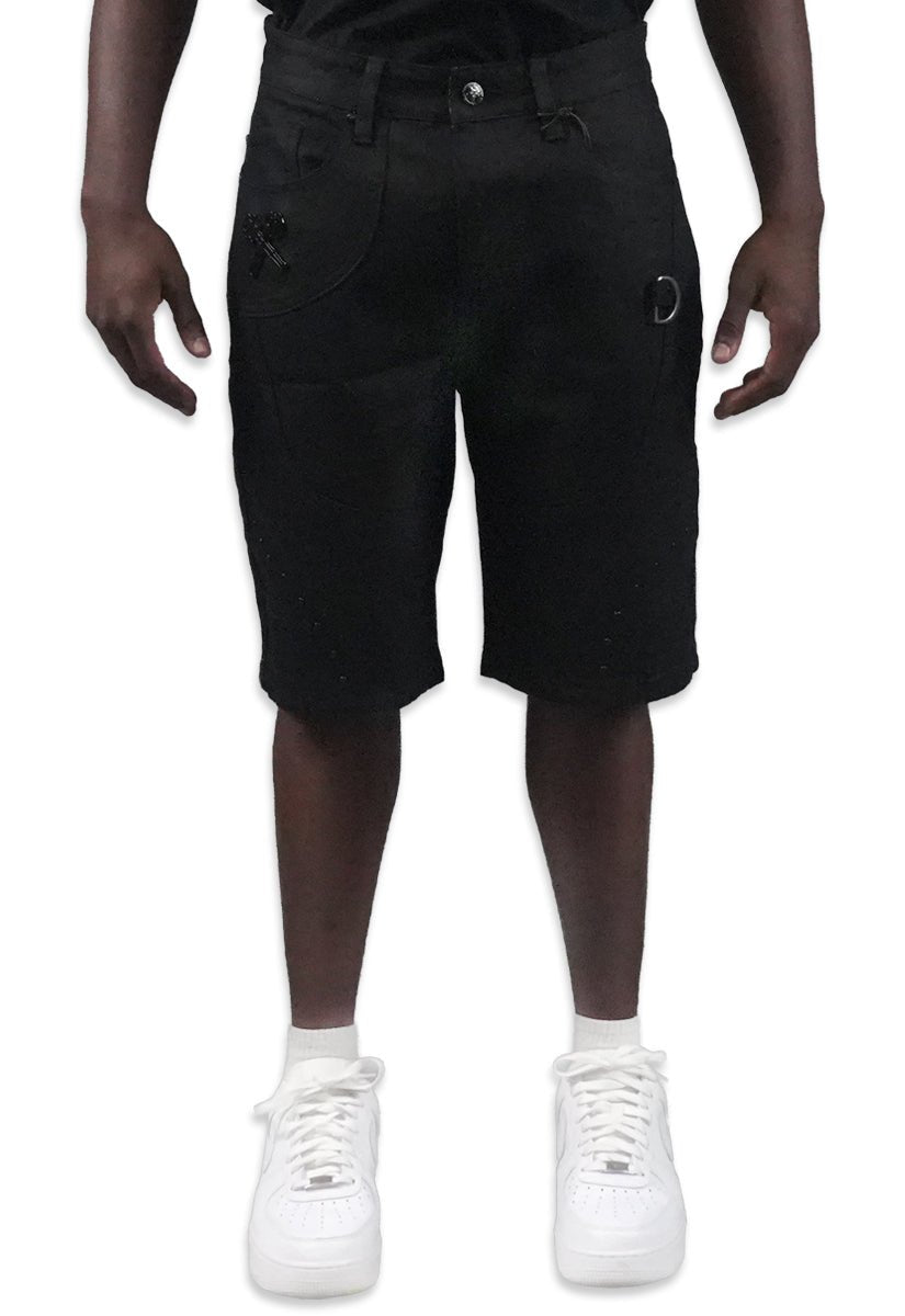 Juren Risk It All Denim Shorts from On Time Fashions – Denim Shorts by Juren, Birmingham AL’s 1 fashion store and premier destination for streetwear, suits, kids fashion, and big & tall