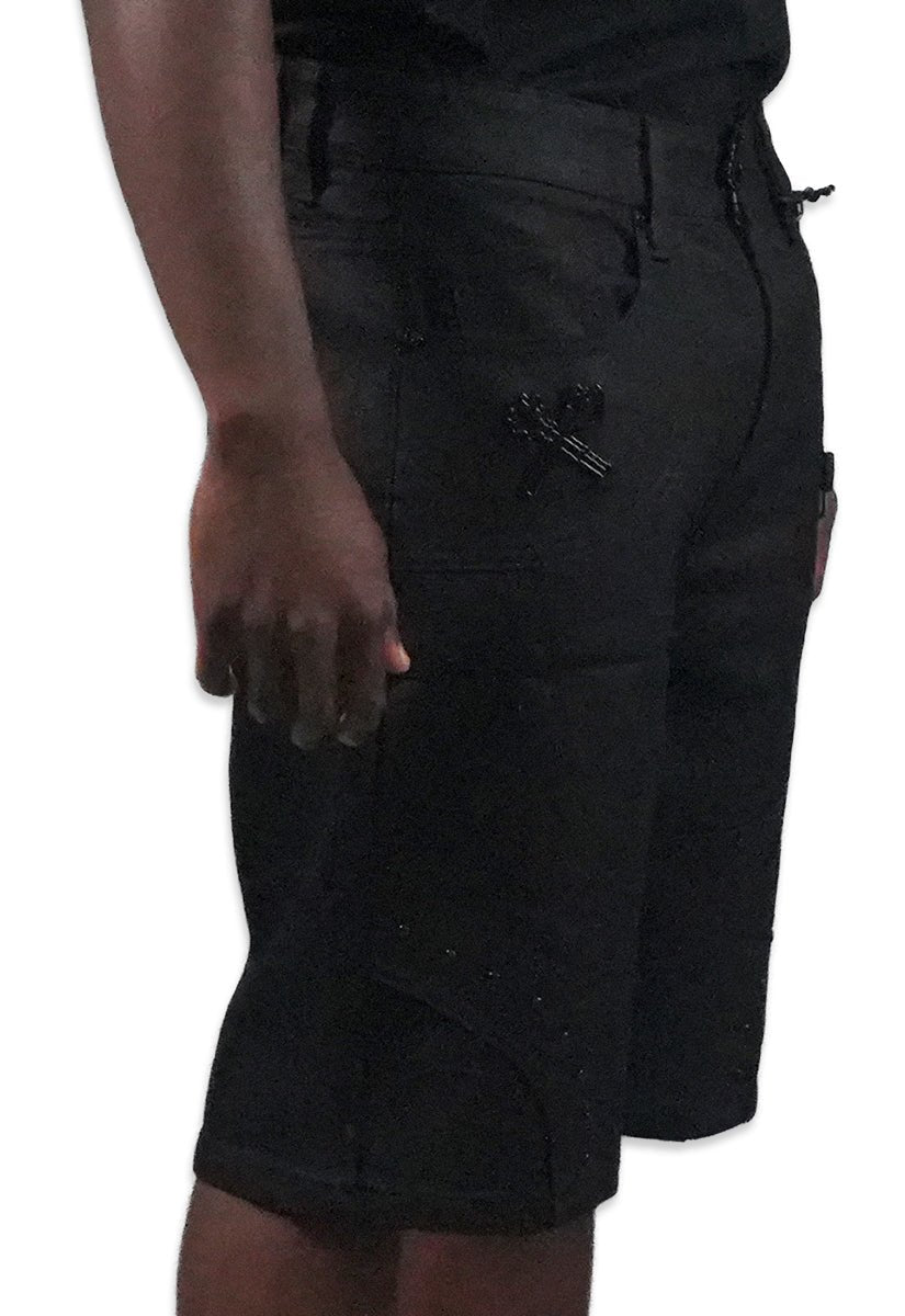 Juren Risk It All Denim Shorts from On Time Fashions – Denim Shorts by Juren, Birmingham AL’s 1 fashion store and premier destination for streetwear, suits, kids fashion, and big & tall