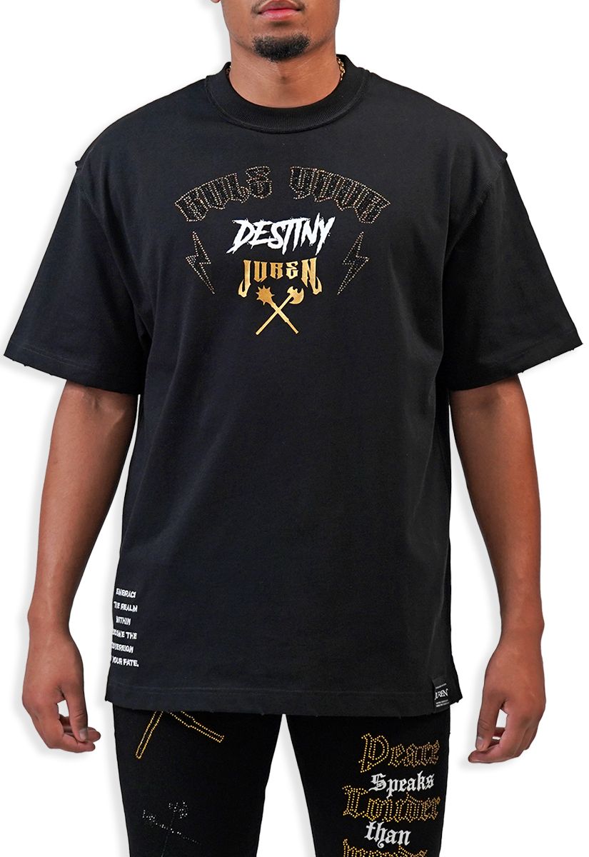 Juren Rule Your Destiny Tee from On Time Fashions – T-shirts by Blac Leaf, Birmingham AL’s 1 fashion store and premier destination for streetwear, suits, kids fashion, and big & tall