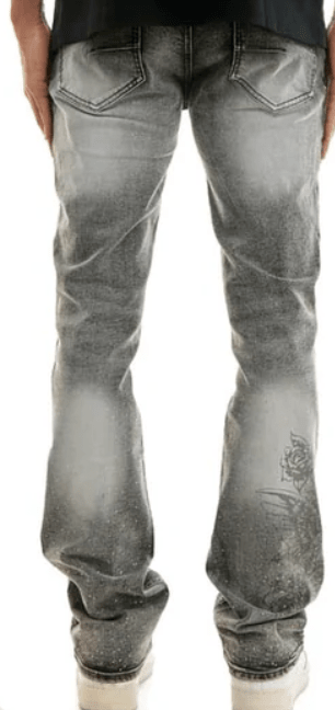 KDNK Angel Rhinestone Jeans from On Time Fashions – Jeans by KDNK, Birmingham AL’s 1 fashion store and premier destination for streetwear, suits, kids fashion, and big & tall