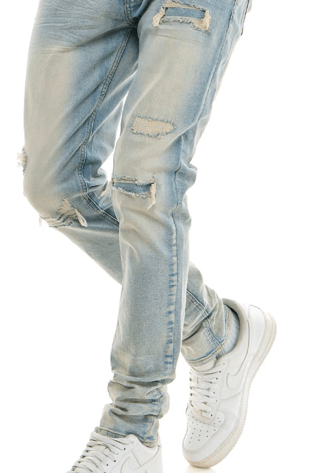 KDNK Rip and Repair Jeans from On Time Fashions – Jeans by KDNK, Birmingham AL’s 1 fashion store and premier destination for streetwear, suits, kids fashion, and big & tall