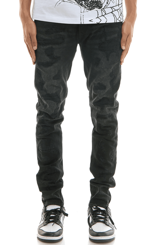 KDNK Shadow Ripped Skinny Jeans from On Time Fashions – Jeans by KDNK, Birmingham AL’s 1 fashion store and premier destination for streetwear, suits, kids fashion, and big & tall