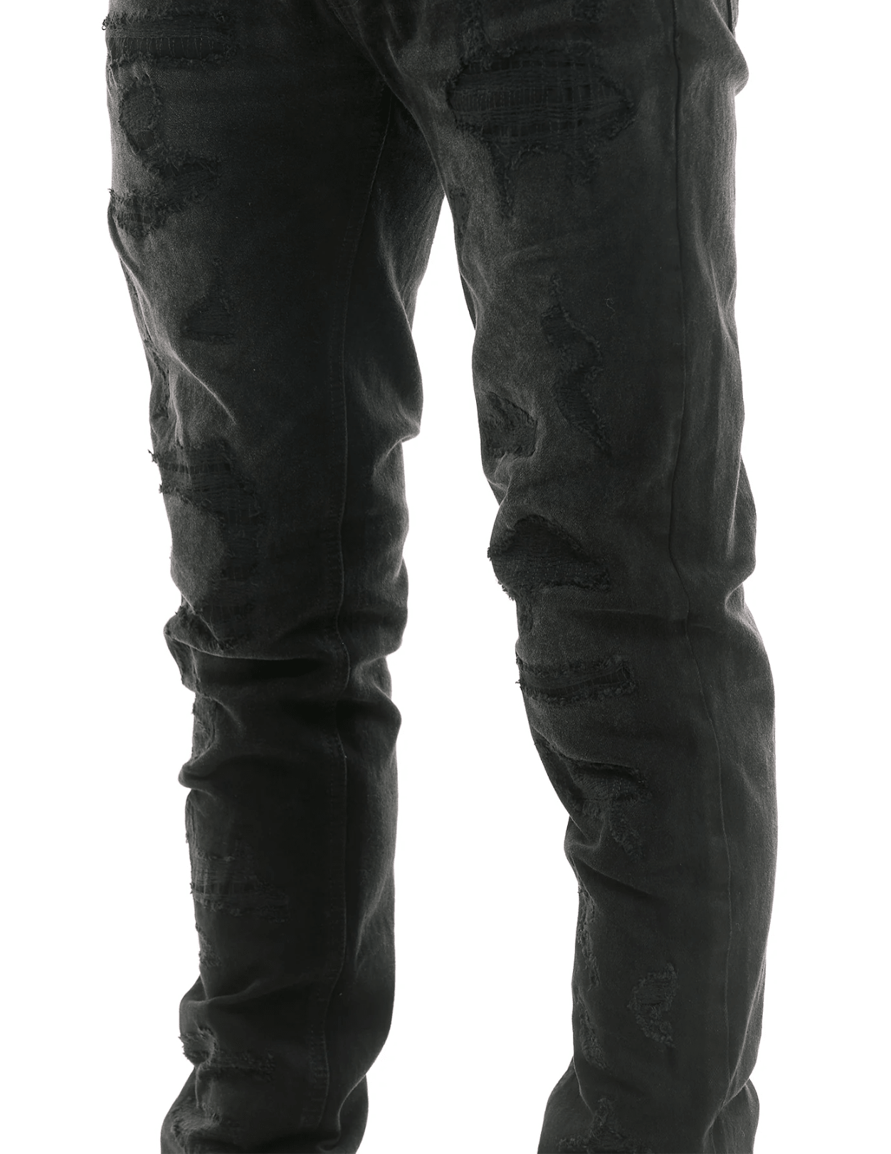KDNK Shadow Ripped Skinny Jeans from On Time Fashions – Jeans by KDNK, Birmingham AL’s 1 fashion store and premier destination for streetwear, suits, kids fashion, and big & tall