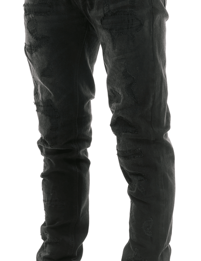 KDNK Shadow Ripped Skinny Jeans from On Time Fashions – Jeans by KDNK, Birmingham AL’s 1 fashion store and premier destination for streetwear, suits, kids fashion, and big & tall