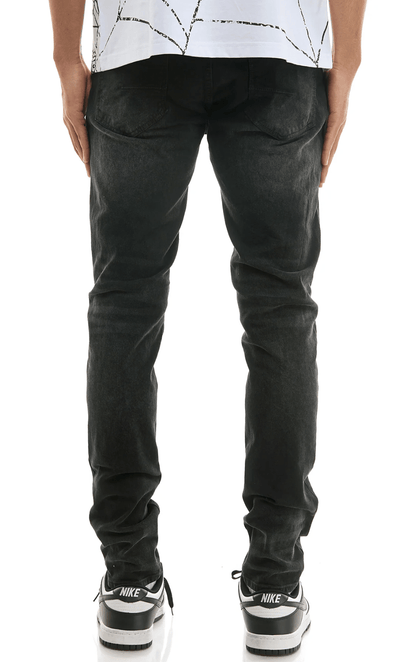 KDNK Shadow Ripped Skinny Jeans from On Time Fashions – Jeans by KDNK, Birmingham AL’s 1 fashion store and premier destination for streetwear, suits, kids fashion, and big & tall