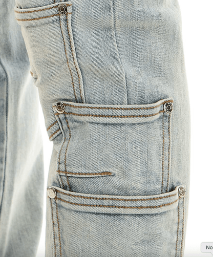 KDNK Skinny Flare Pocket Jeans from On Time Fashions – Jeans by KDNK, Birmingham AL’s 1 fashion store and premier destination for streetwear, suits, kids fashion, and big & tall