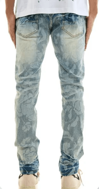 KDNK Skinny Printed Jeans from On Time Fashions – Jeans by KDNK, Birmingham AL’s 1 fashion store and premier destination for streetwear, suits, kids fashion, and big & tall