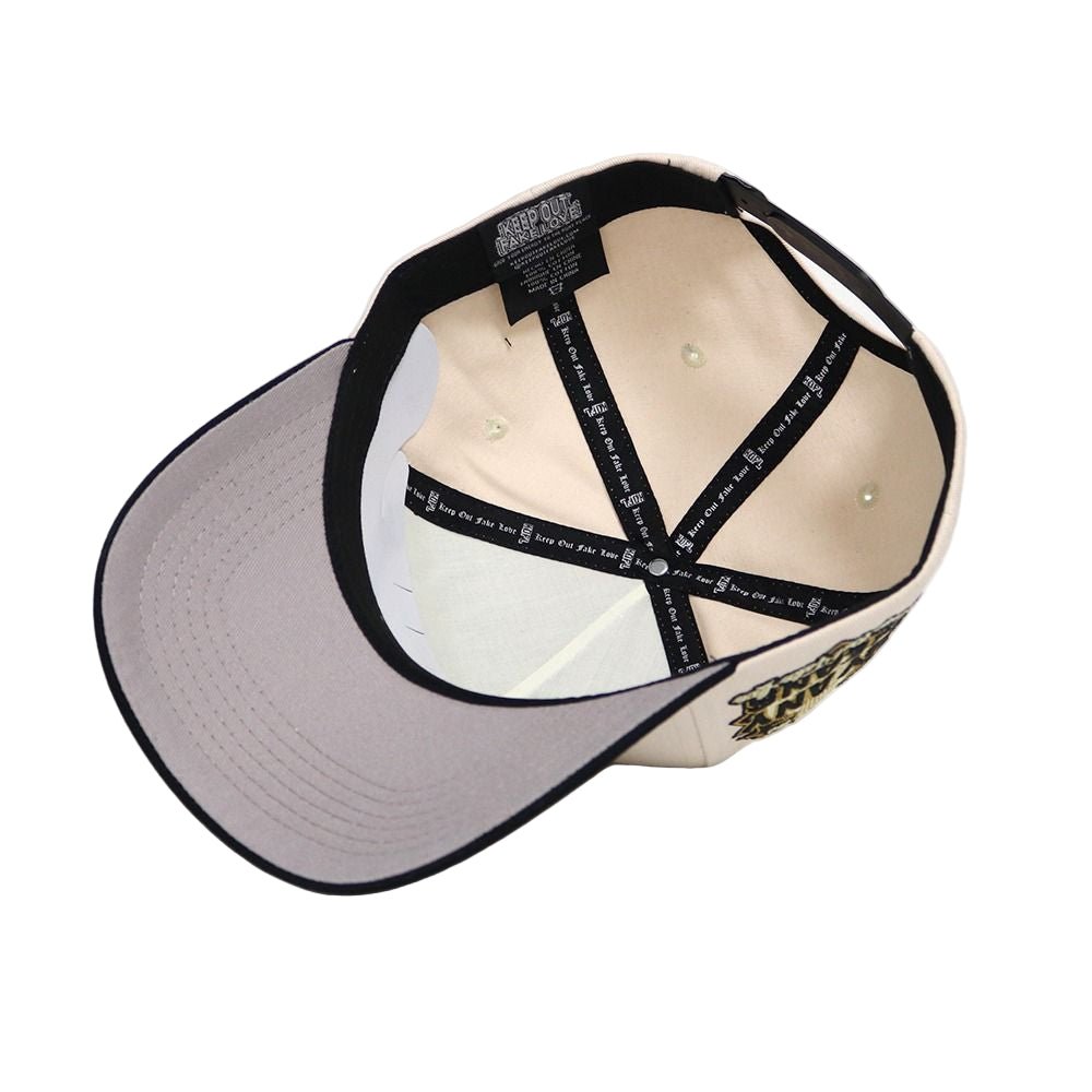 Keep Out Fake Love World Famous Los Angeles Snapback from On Time Fashions – Fitted Caps & Snapbacks by The Goods Group, Birmingham AL’s 1 fashion store and premier destination for streetwear, suits, kids fashion, and big & tall
