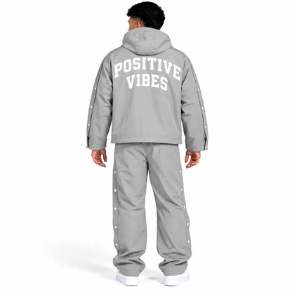 Kindred Chenille Patches Nylon Jacket & Pants Set