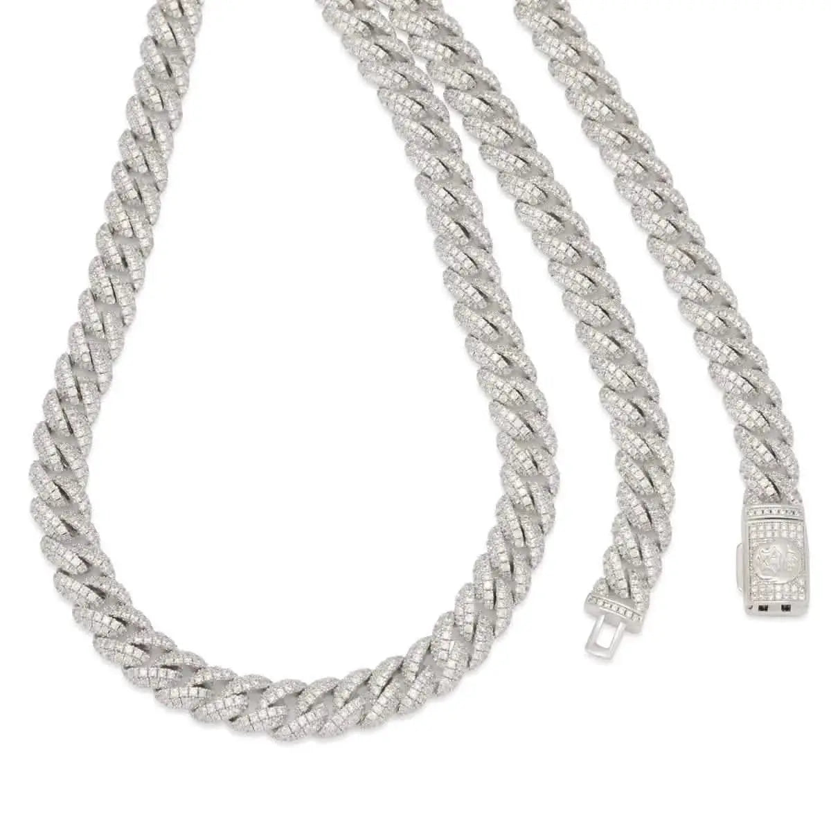 King Ice 10mm Iced Miami Cuban Link Chain by King Ice