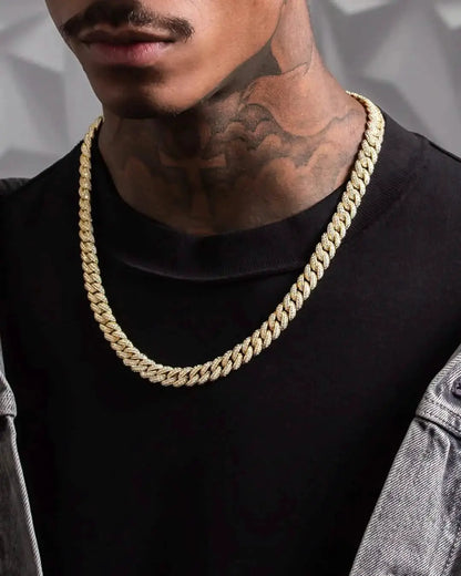 King Ice 10mm Iced Miami Cuban Link Chain by King Ice