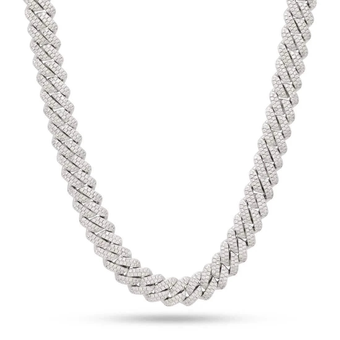 King Ice 12mm Iced Diamond Cut Miami Cuban Link Chain from On Time Fashions – Necklace by King Ice, Birmingham AL’s 1 fashion store and premier destination for streetwear, suits, kids fashion, and big & tall