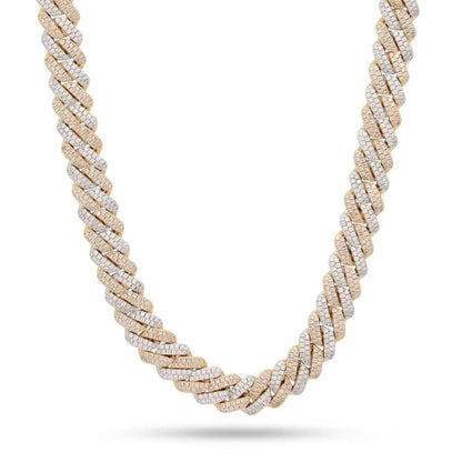King Ice 12mm Iced Diamond Cut Miami Cuban Link Chain from On Time Fashions – Necklace by King Ice, Birmingham AL’s 1 fashion store and premier destination for streetwear, suits, kids fashion, and big & tall