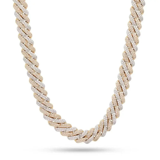 King Ice 12mm Iced Diamond Cut Miami Cuban Link Chain by King Ice