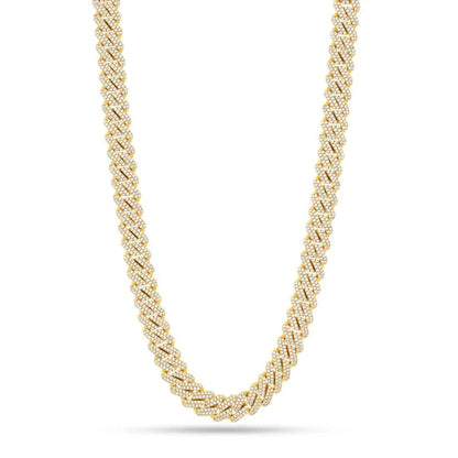King Ice 12mm Iced Diamond Cut Miami Cuban Link Chain from On Time Fashions – Necklace by King Ice, Birmingham AL’s 1 fashion store and premier destination for streetwear, suits, kids fashion, and big & tall