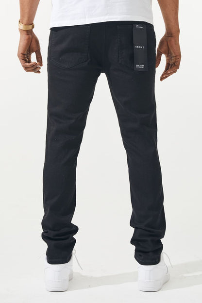 Krome Ripped Off Jean – 3019 from On Time Fashions – jeans by Krome, Birmingham AL’s 1 fashion store and premier destination for streetwear, suits, kids fashion, and big & tall