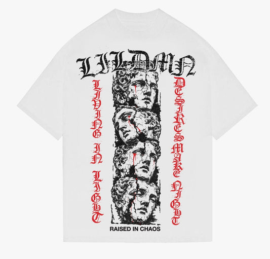 LILDMN Stacked Statue Tee from On Time Fashions – Graphic Tee by LILDMN, Birmingham AL’s 1 fashion store and premier destination for streetwear, suits, kids fashion, and big & tall
