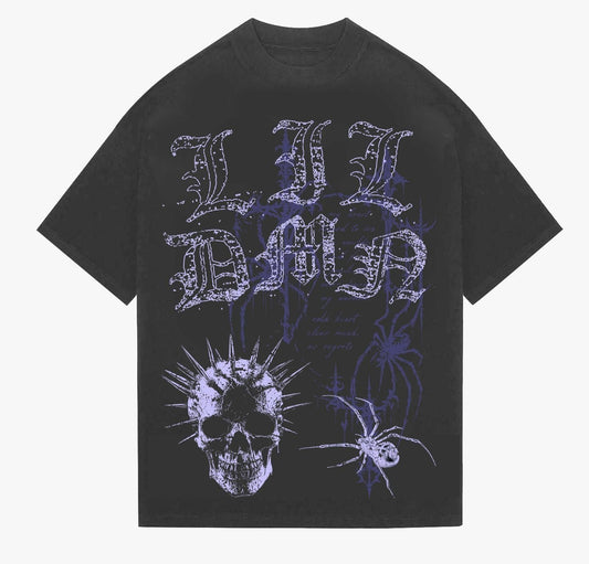 LILDMN Widow Skull Tee from On Time Fashions – Graphic Tee by LILDMN, Birmingham AL’s 1 fashion store and premier destination for streetwear, suits, kids fashion, and big & tall